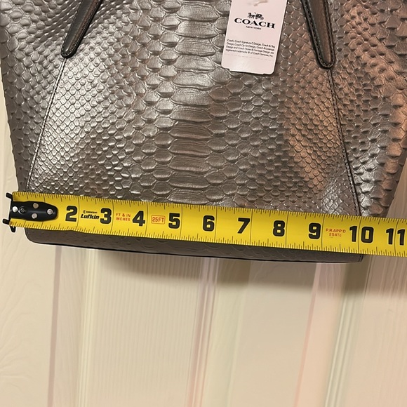 NWT Coach Gunmetal Python purse - Picture 6 of 10